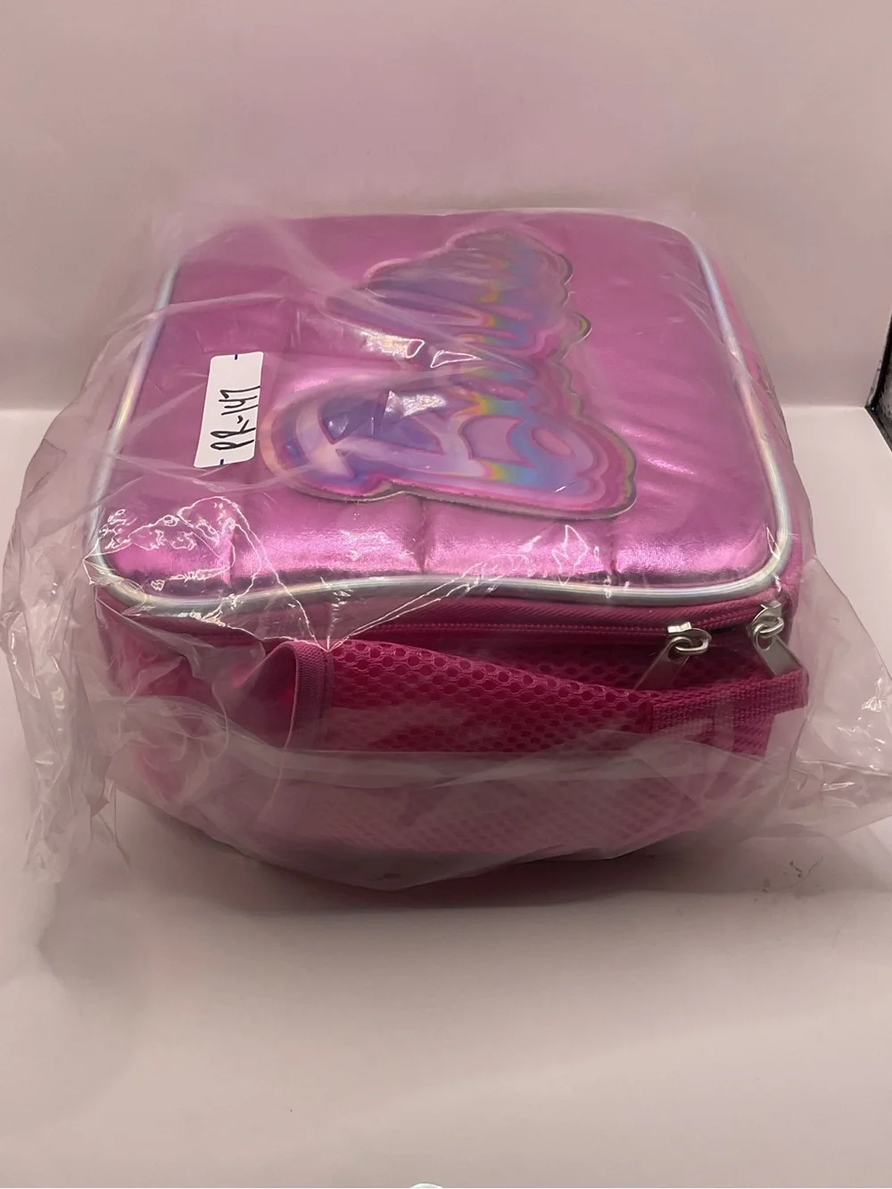 Barbie NWT (Factory Wrapped) Branded Holographic‎ Pink Soft Lunch Box